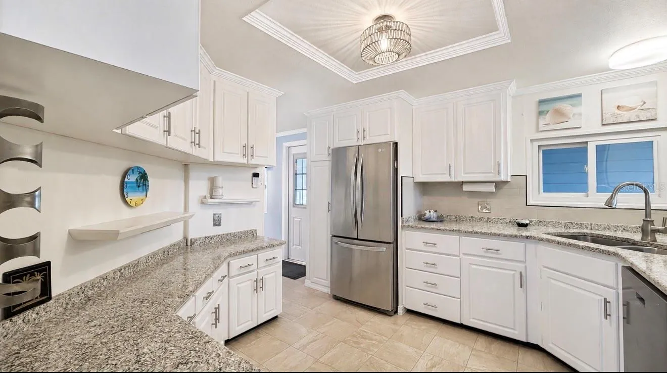 kitchen with stainless steel appliances and quartz countertops