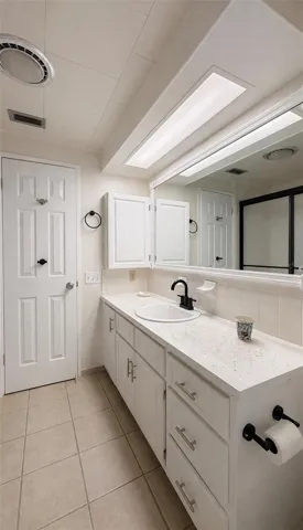 Hallway bathroom