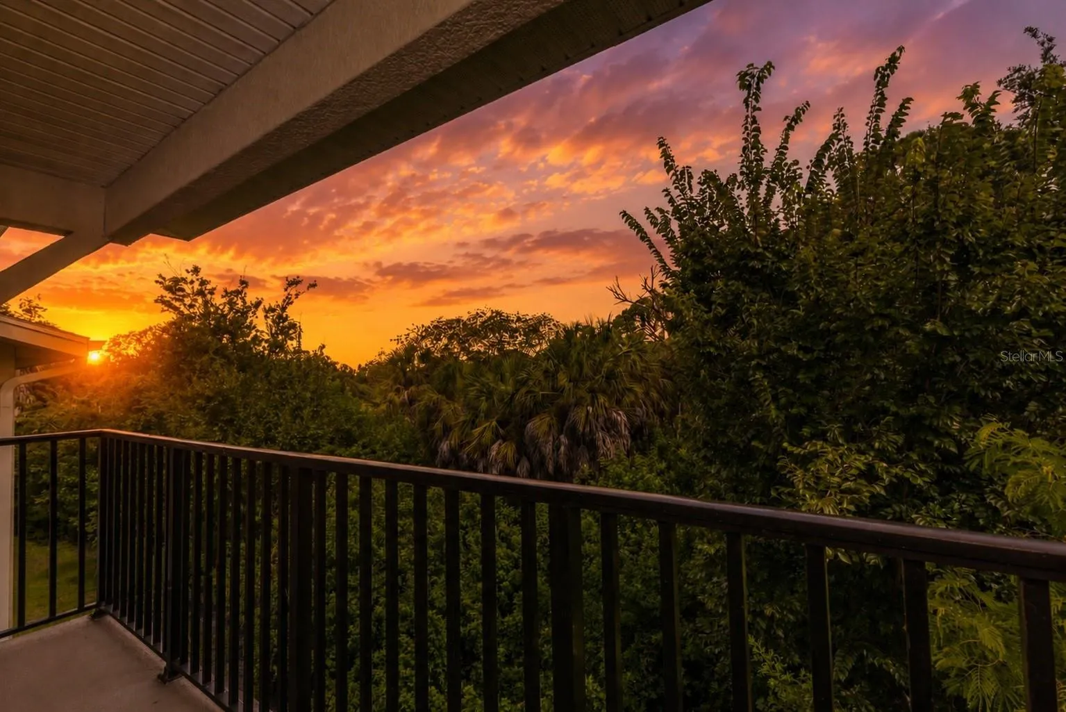 Balcony sunset.