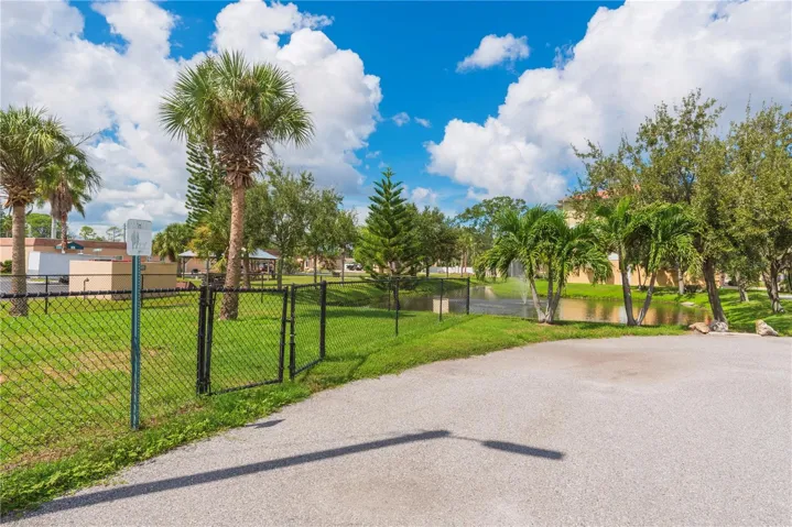 Community dog park.