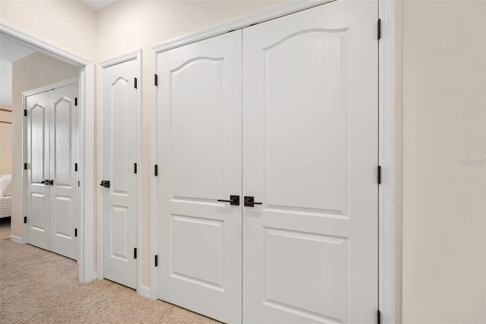 Laundry closet and linen closet upstairs