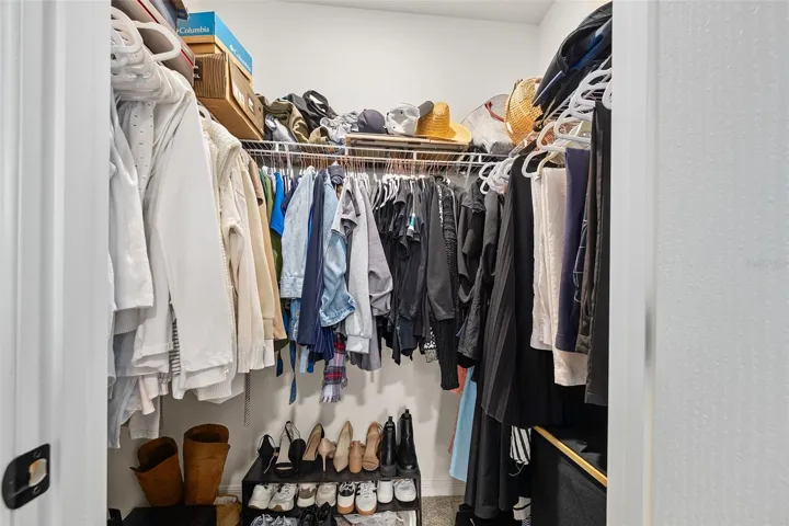 Primary walk-in closet