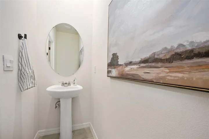 Half bath on the main level