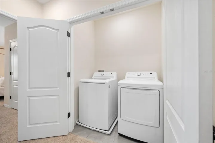 No carrying laundry down to come back up