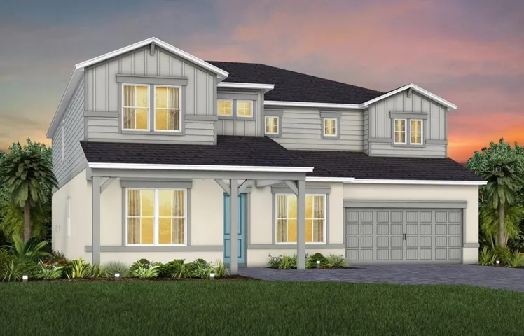 Exterior Design. Artistic rendering for this new construction home. Pictures are for illustrative purposes only. Elevations, colors and options may vary.