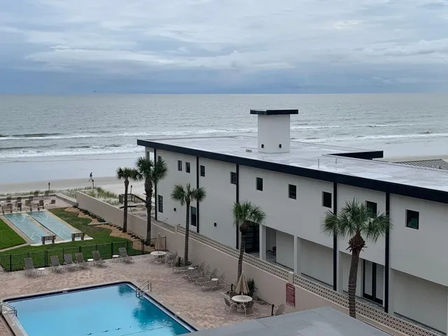 View from balcony with new home next door.