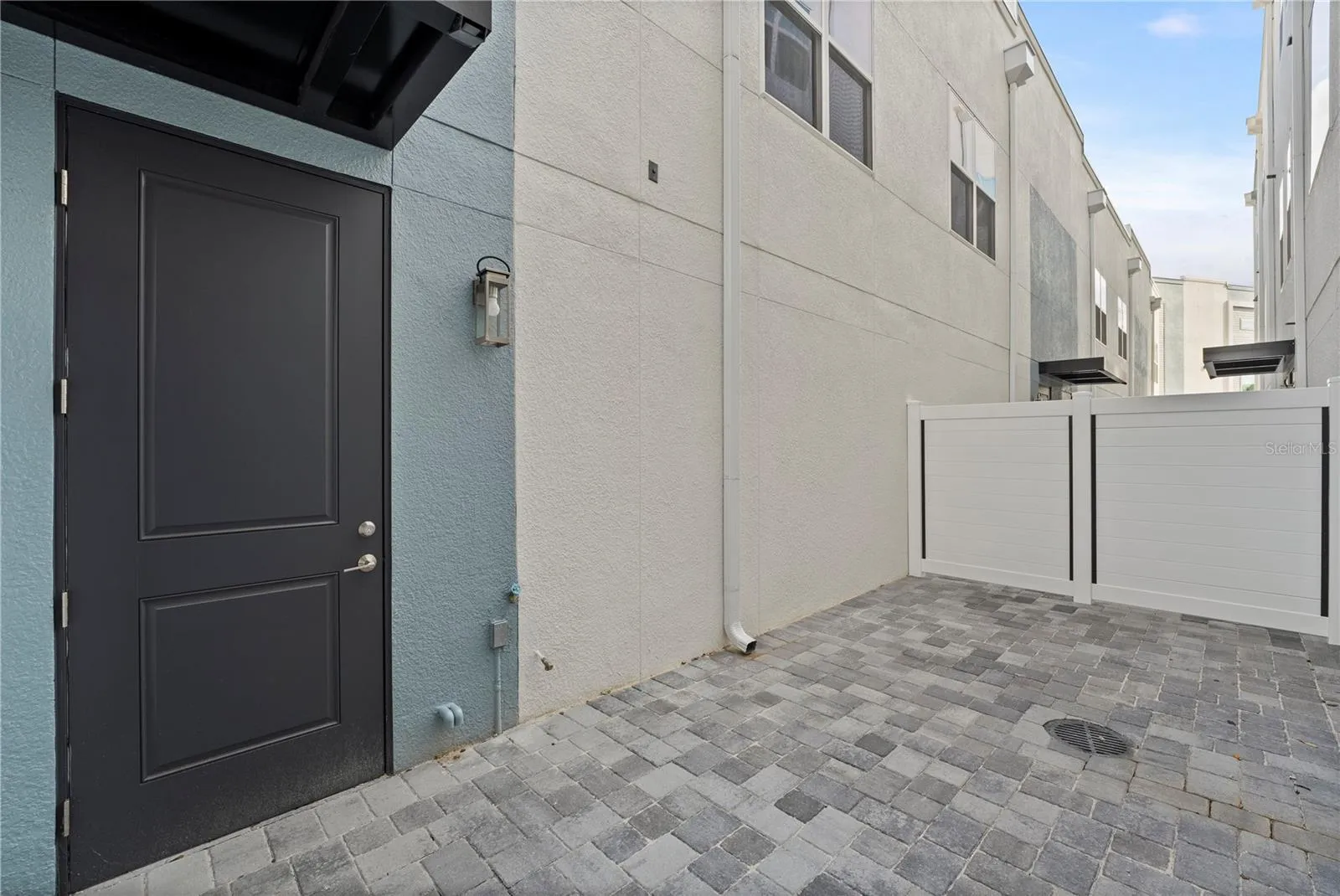 Courtyard & Door to the garage