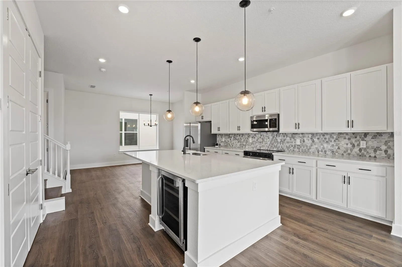 Kitchen with Wine Fridge for entertainment