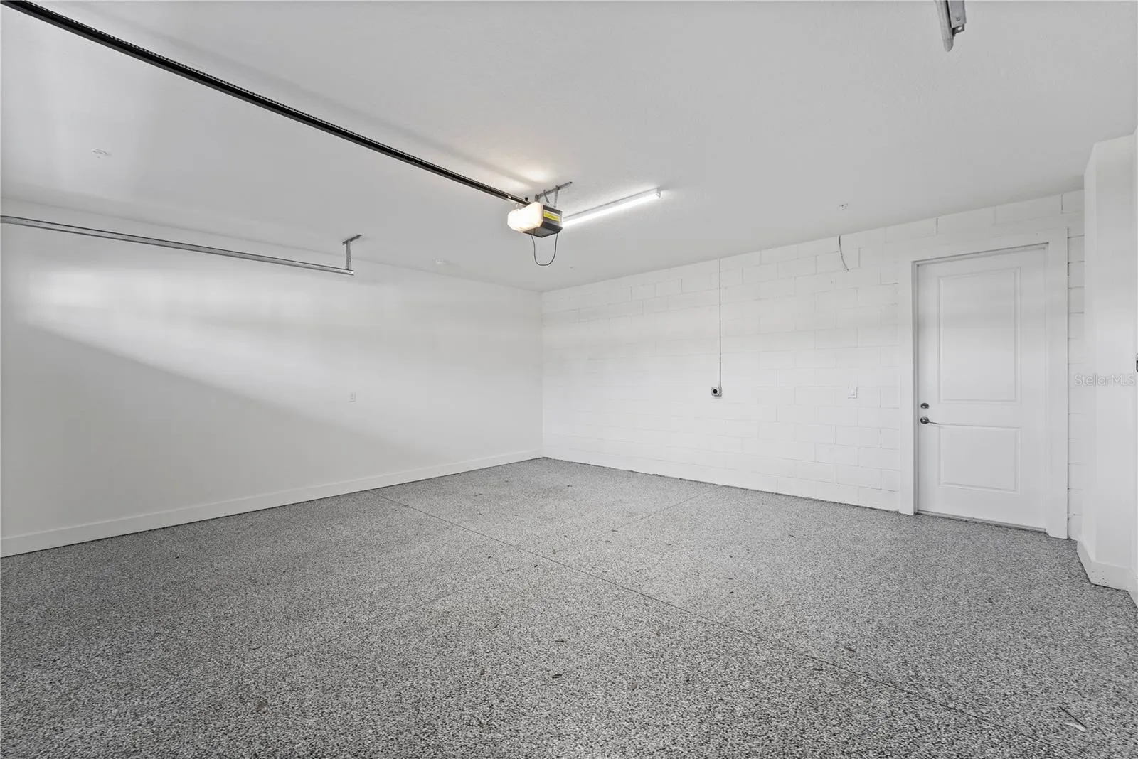 Two car garage with electric vehicle charger