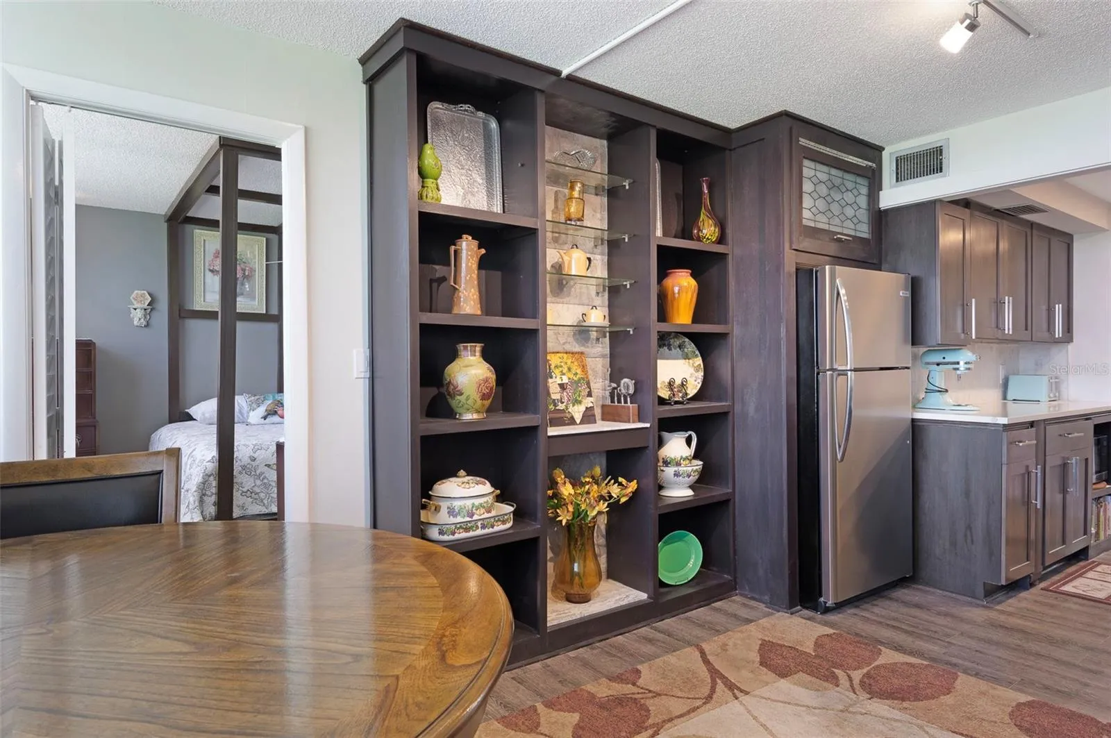 Great space for showcasing your treasures.
