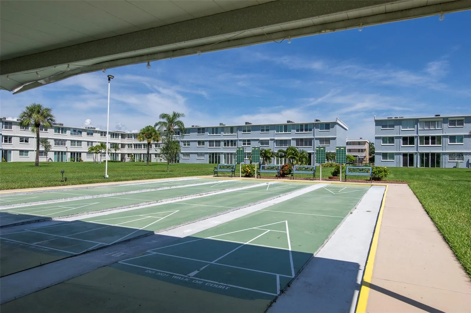 Shuffleboard courts
