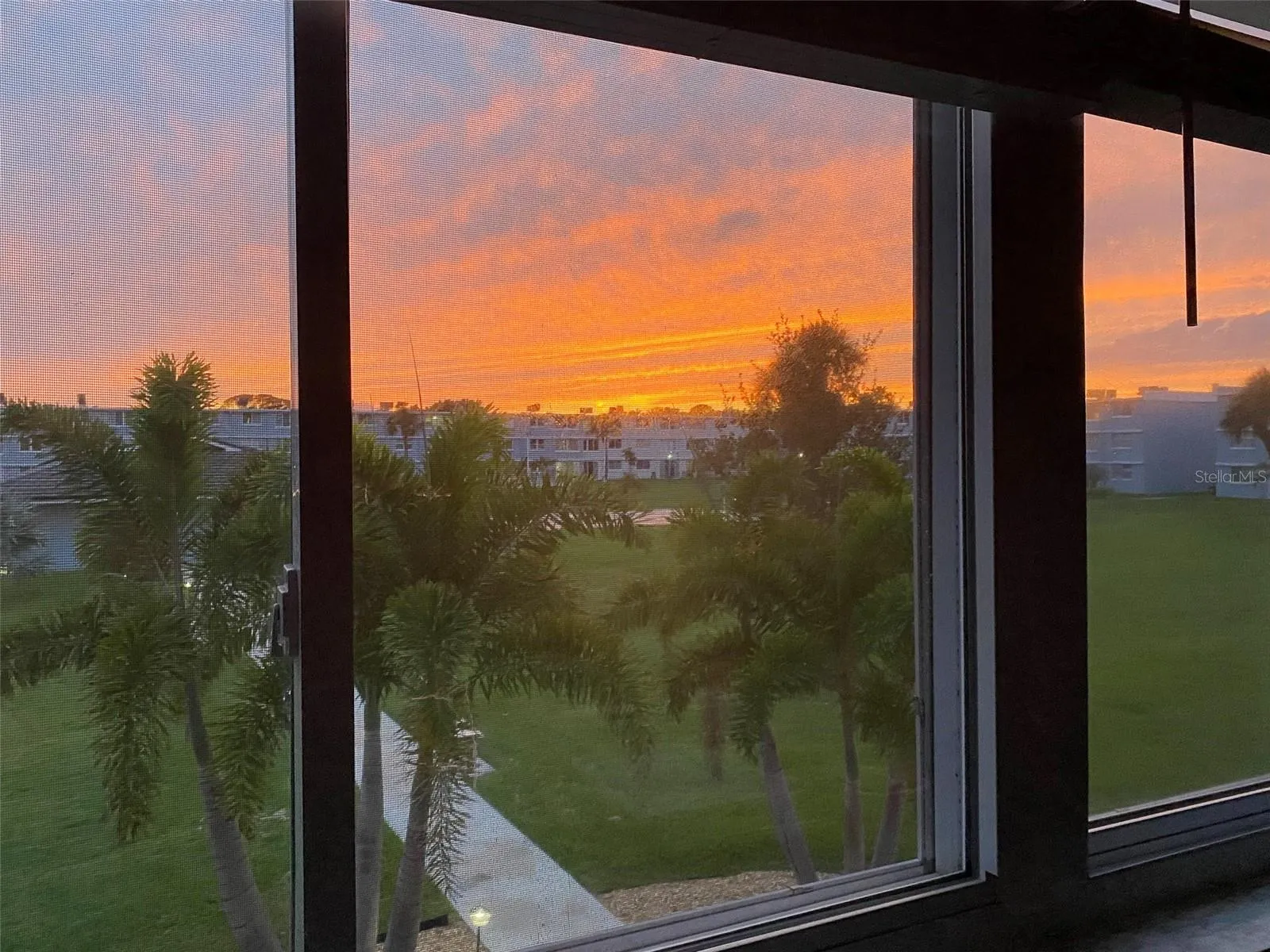 The sunset from your Dining room