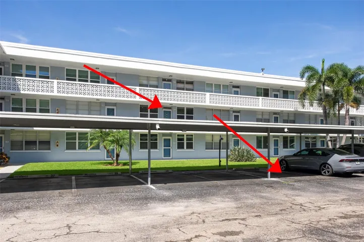 Your carport right in front of your entrance