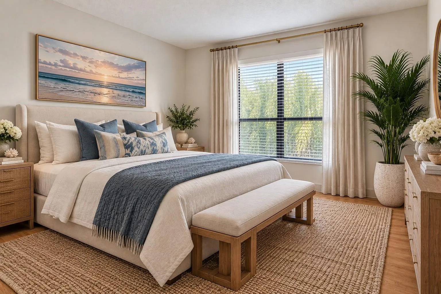 Virtually Staged Secondary Bedroom