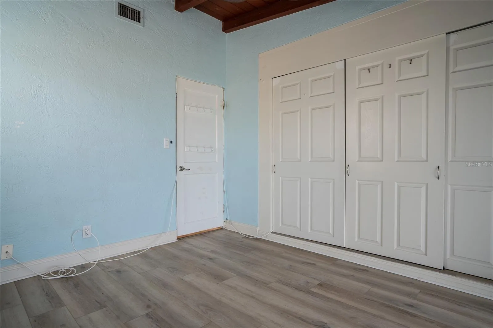 Primary bedroom with large closet!