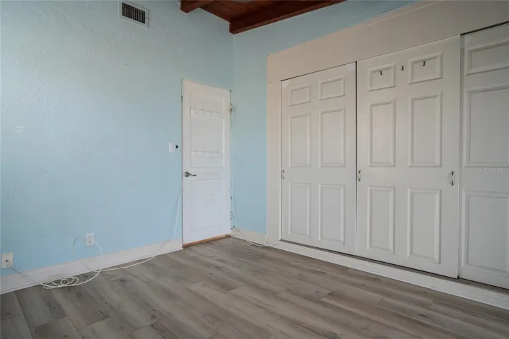 Primary bedroom with large closet!