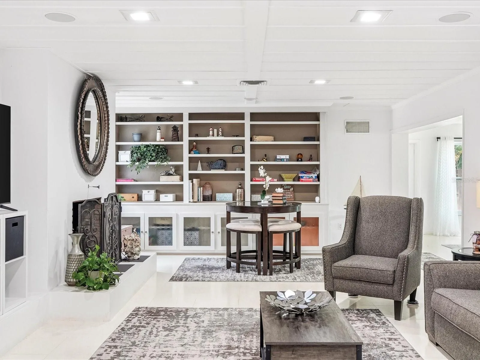 Family room built-ins