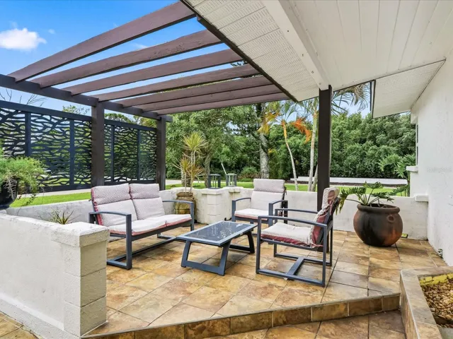 Front patio area