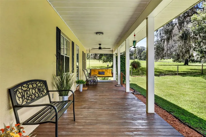 Large covered front porch
