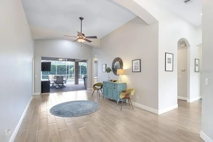 Living Room Area open to outdoor oasis