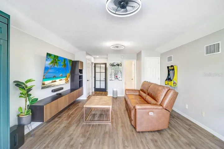 Bonus Room with glass door to double as a primary bedroom