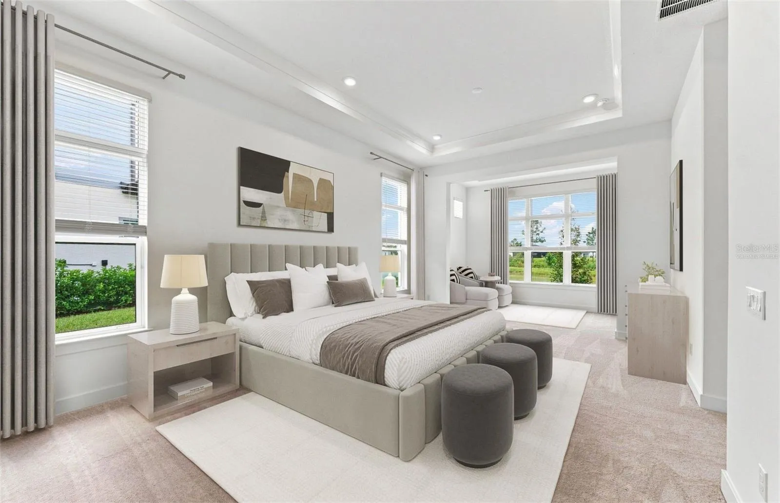 Virtually Staged -Extended Owners Suite w/Retreat