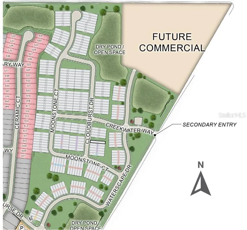 7760 Cloudburst Drive Site Map