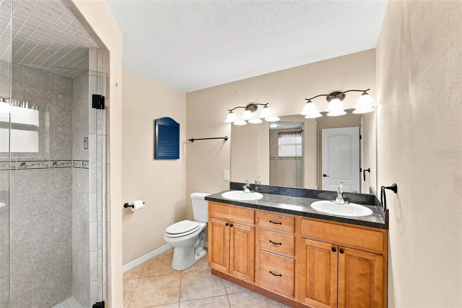 Primary Bathroom: Virtually Staged