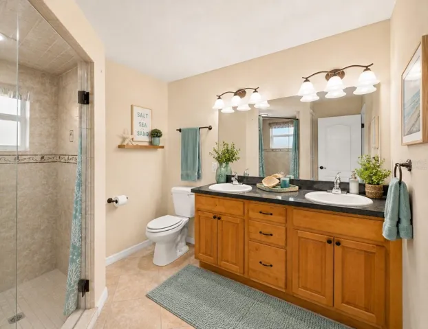 Primary Bathroom: Virtually Staged