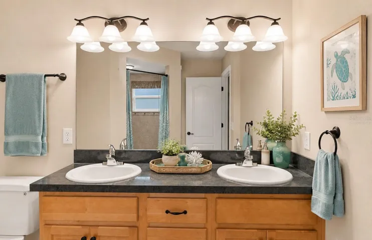 Primary Bathroom: Virtually Staged
