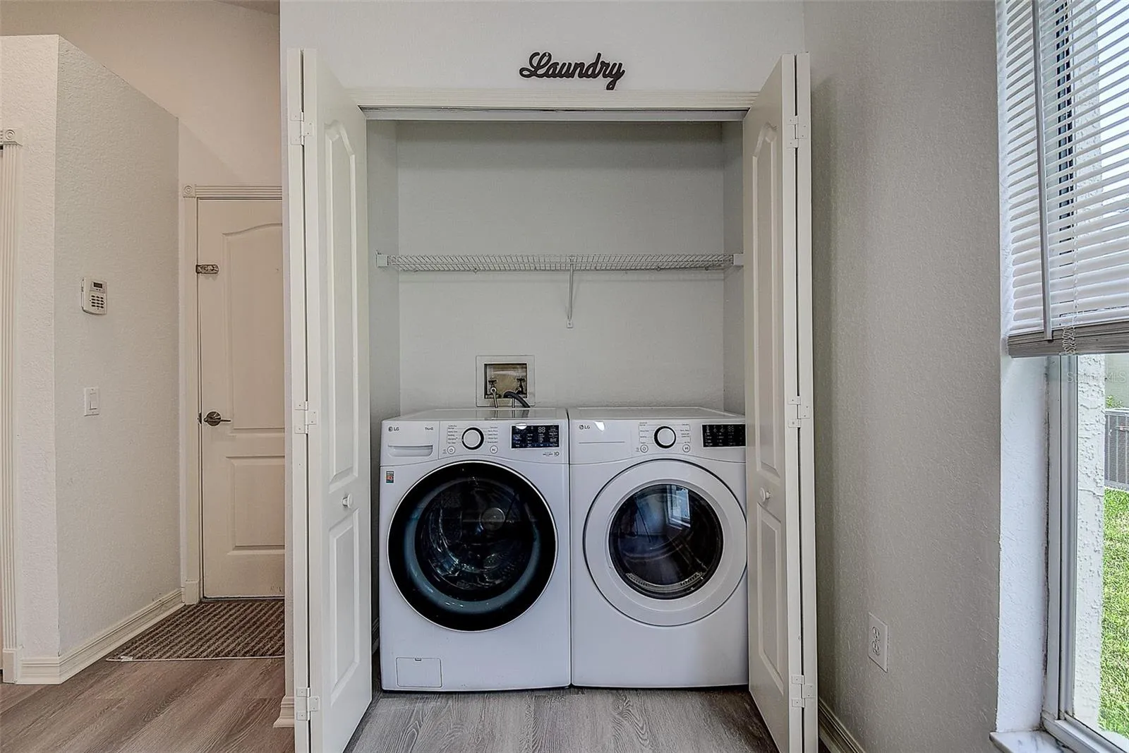 Laundry area in the kitchen