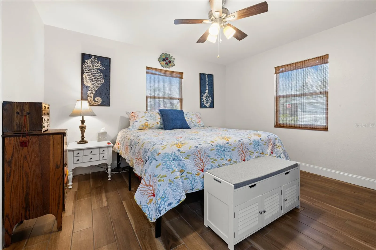 This is the "Owner's Suite".  It's roomy and has ample closet storage.