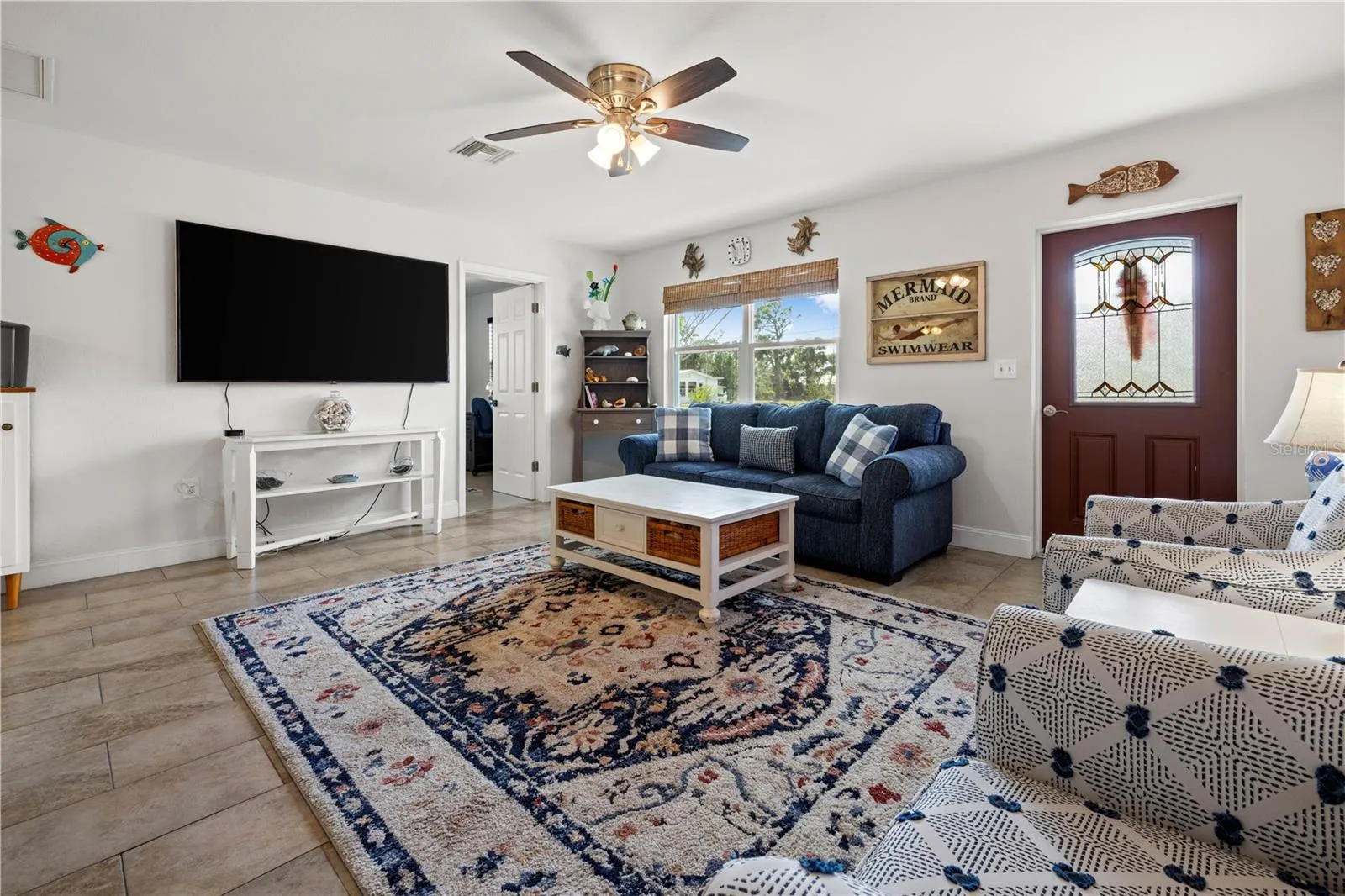 The home is bright and clean.