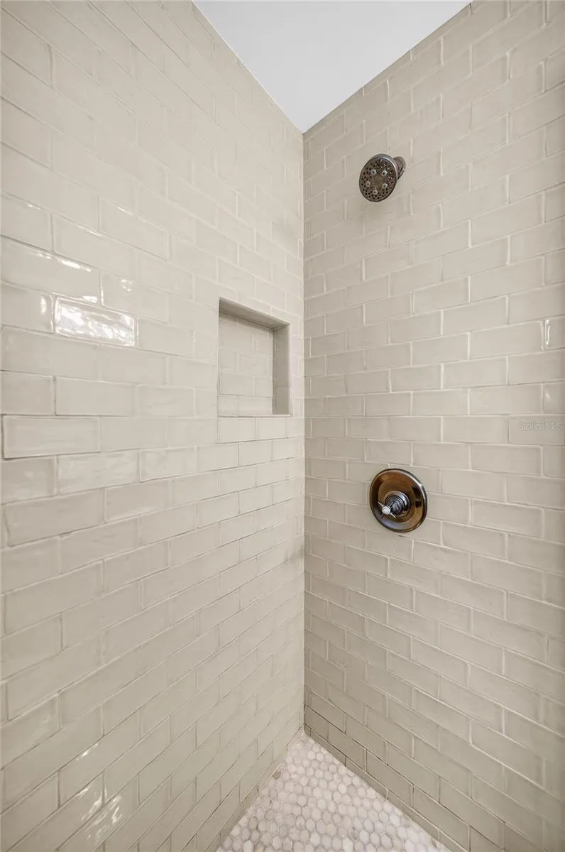 Shower in bathroom