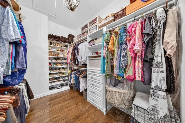 Primary closet