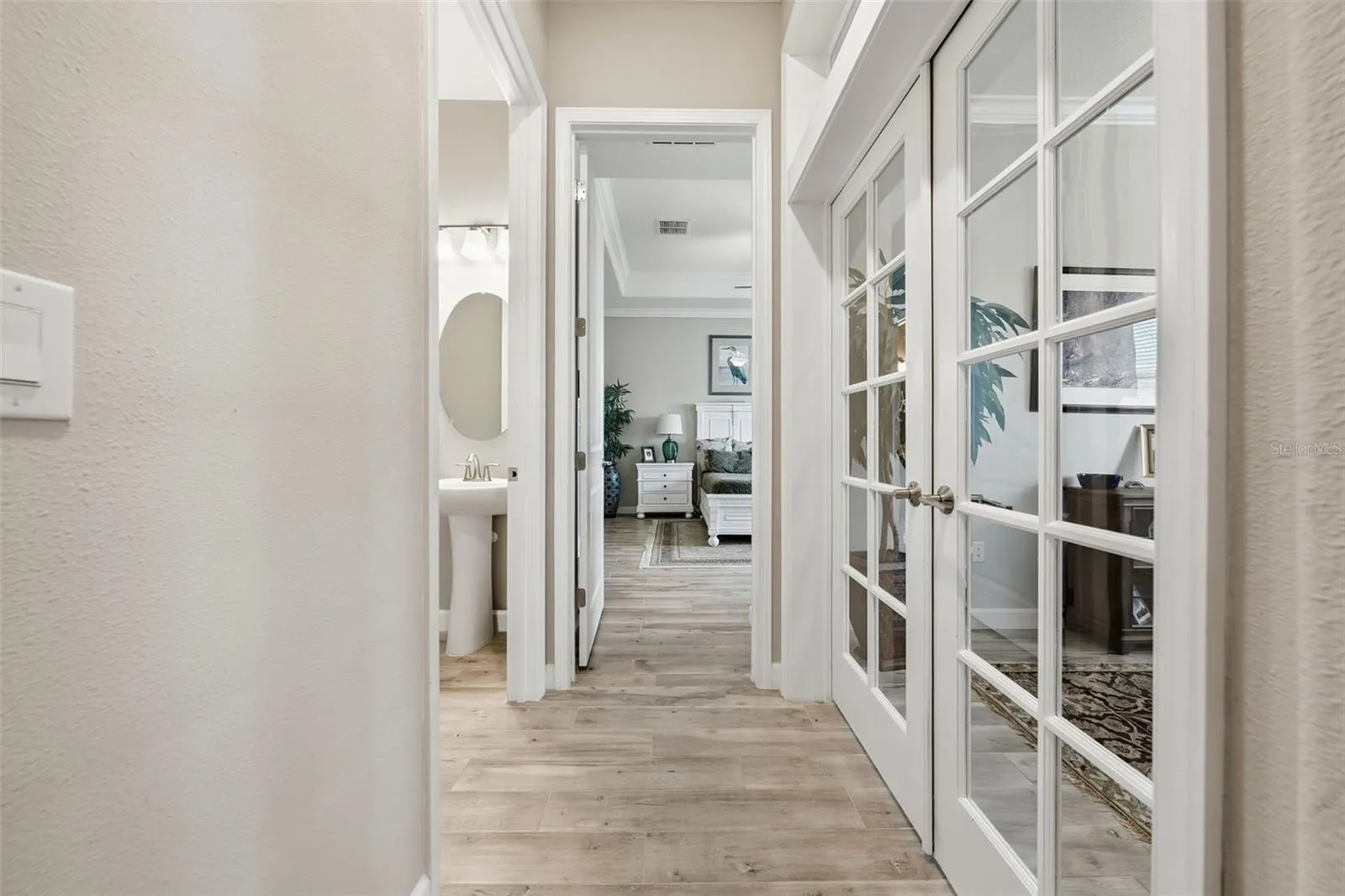 Entry to Primary Bedroom past Office/Den