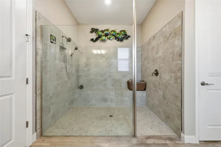 Upgraded Spacious Primary Bathroom Shower