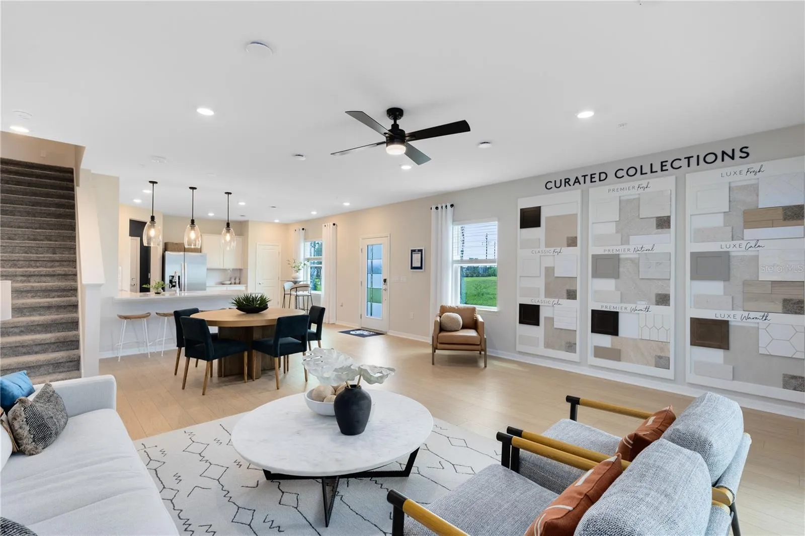 Model Home Design Only. Pictures and furnishings are for illustrative purposes only. Elevations, colors and options may vary. Furniture is for model home staging only.