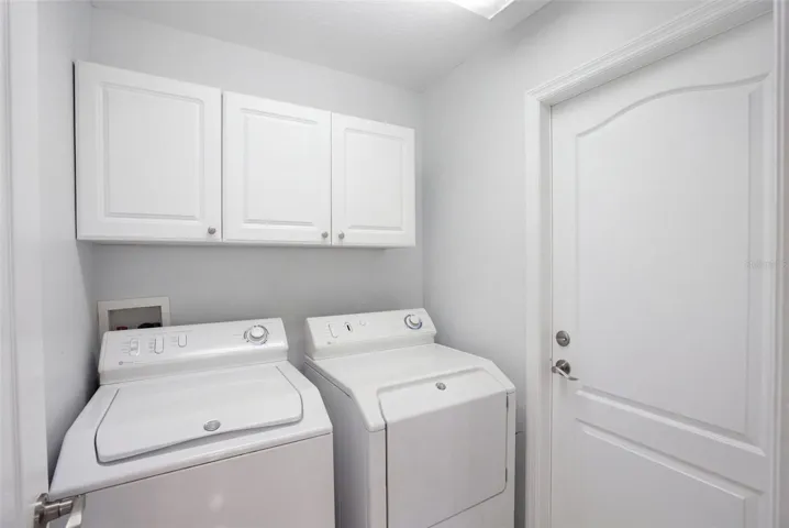 Cabinet Storage in Laundry Room