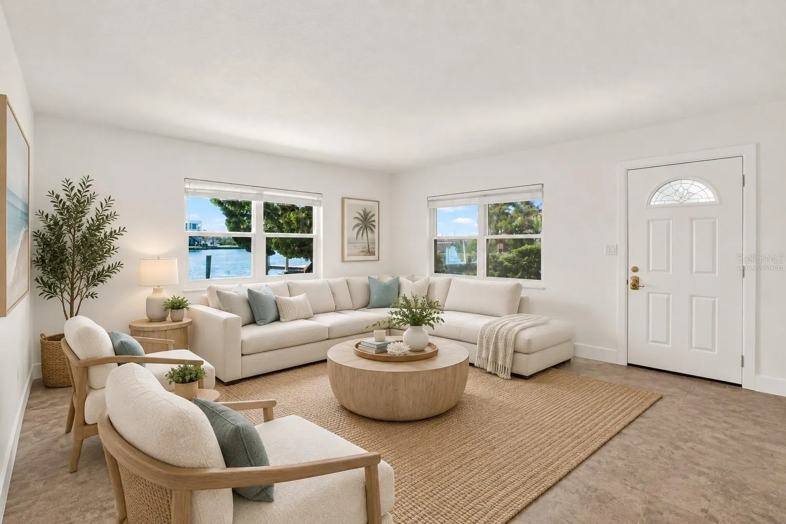 Virtually Staged Living Room