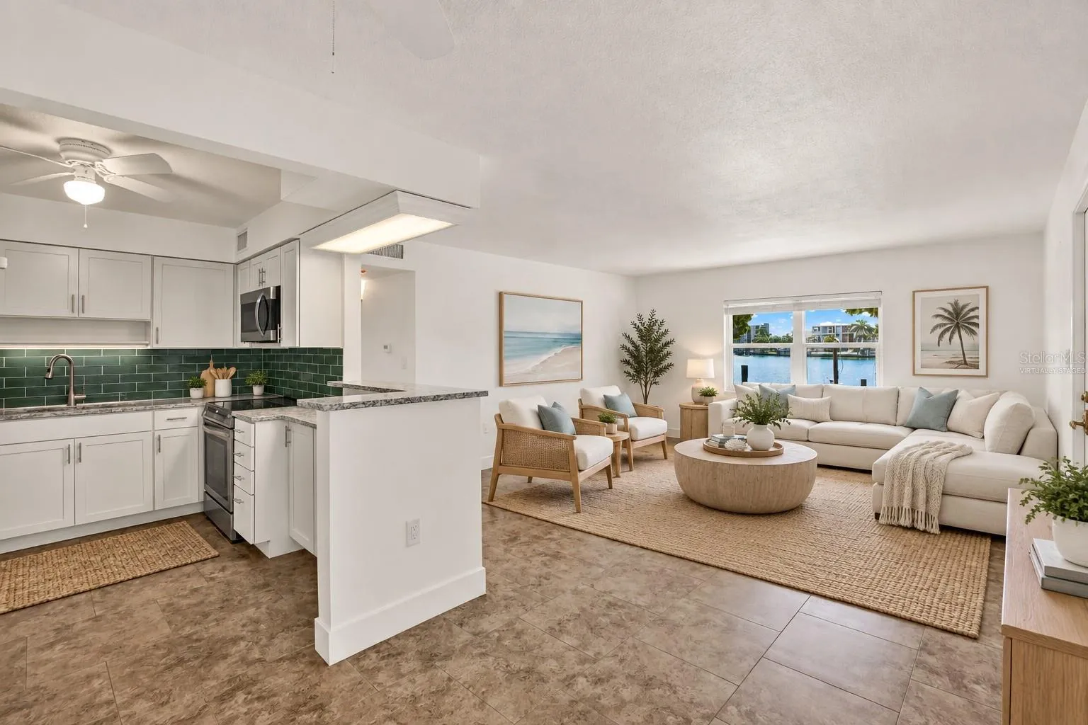 Virtually Staged Living Area