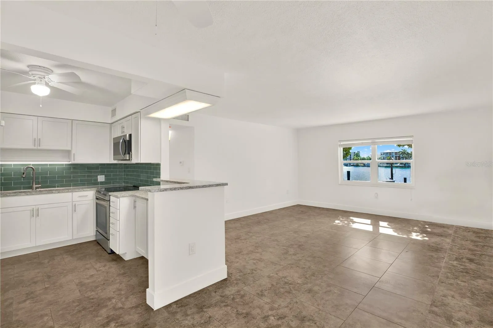 Open Kitchen and Living Area