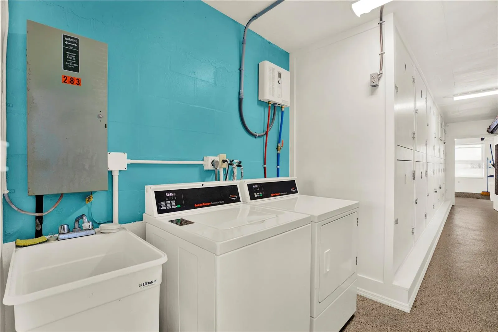 Community Laundry and Storage with Full Bath