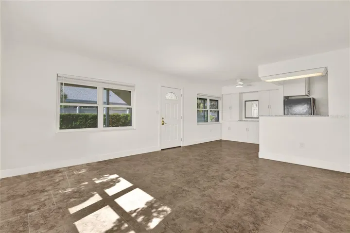 Open Kitchen and Living Area
