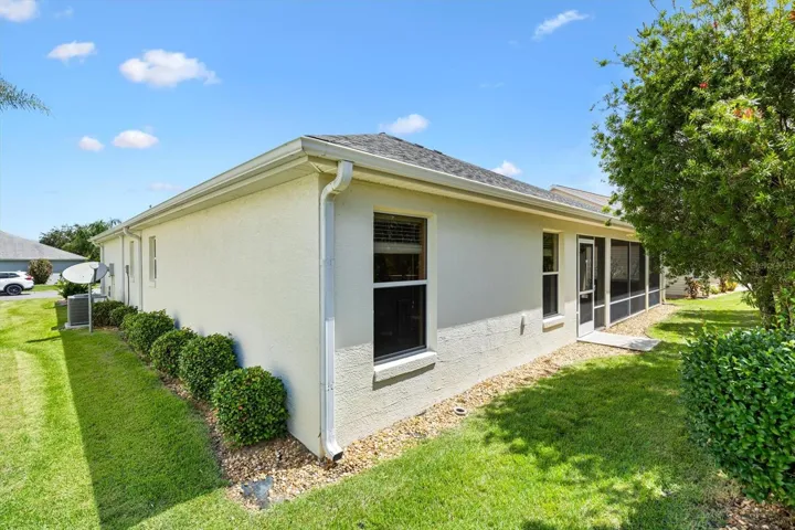 Rear left of home