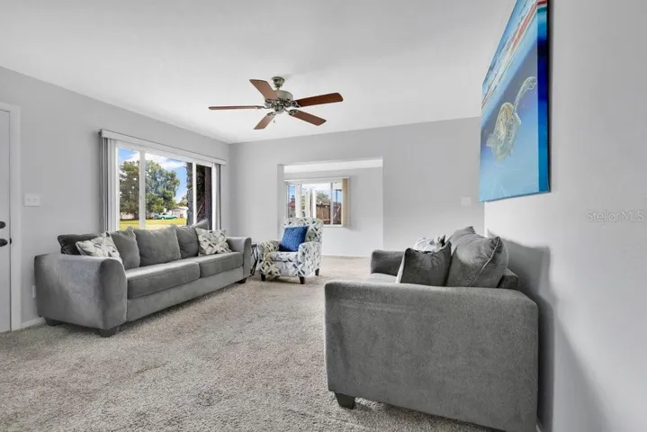 Living Room with natural light from oversized windows