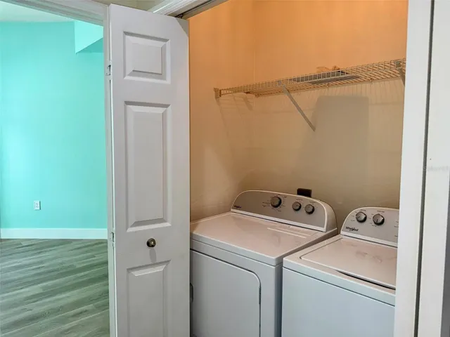 BRAND new 2026 washer and dryer in laundry closet