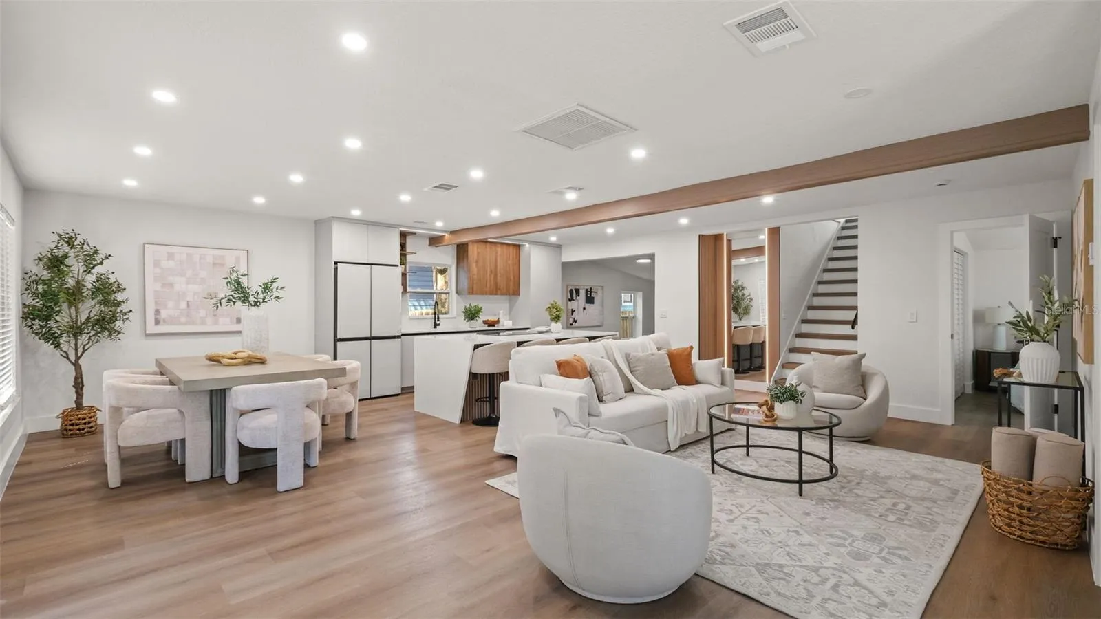 Kitchen and Living Room
