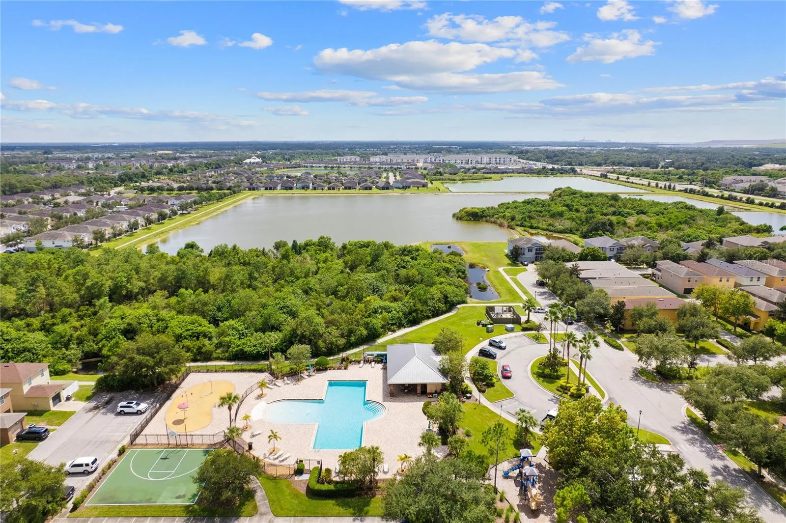 Aerial Pool View