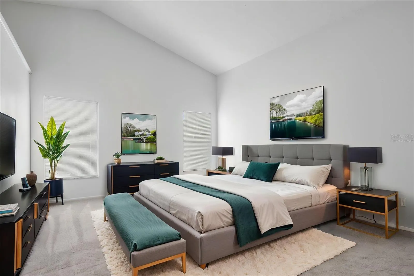 Virtually Staged primary bedroom